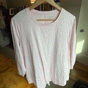 Lane Bryant Soft Pink Long Sleeve Tee